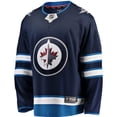 thumbnail image 2 of Men's Fanatics Blue Winnipeg Jets Breakaway Home Jersey, 2 of 3