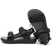 Boys Sport Sandals Open Toe Summer Athletic Water Sandals Adjustable Hook & Loop Straps Lightweight Breathable Non-slip Sandals Outdoor Walking Footwear for Kids Grey 39