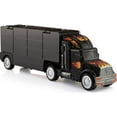 thumbnail image 4 of Toy Truck Transport Car Carrier - Toy Truck Includes 6 Toy Cars and Accessories - Toy Trucks Fits 28 Toy Car Slots - Great Car Toys Gift For Boys and Girls - Original By Play22USA, 4 of 13