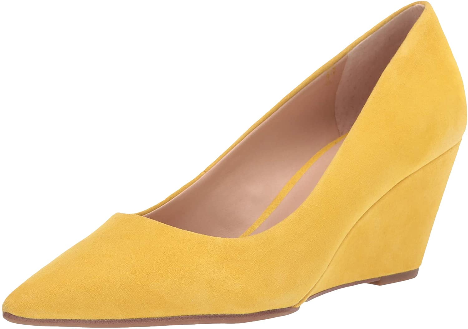 franco sarto yellow wedge