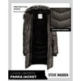 thumbnail image 2 of Steve Madden Women's Faux Fur Lining Winter Coat - Long Length Quilted Parka Jacket for Women (S-3X), 2 of 7