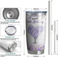 thumbnail image 3 of 70 Year Old Women Birthday Tumbler 20oz-70 Year Old Girl Gifts Ideas-Double Wall Stainless Steel Vacuum Insulated Coffee Cup, 3 of 5