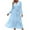 Light Blue, variant on Lovskoo Women's Long Sleeve Boho Dresses V Neck with Belt Solid Color Flowy Maxi Dresses Tiered Pink