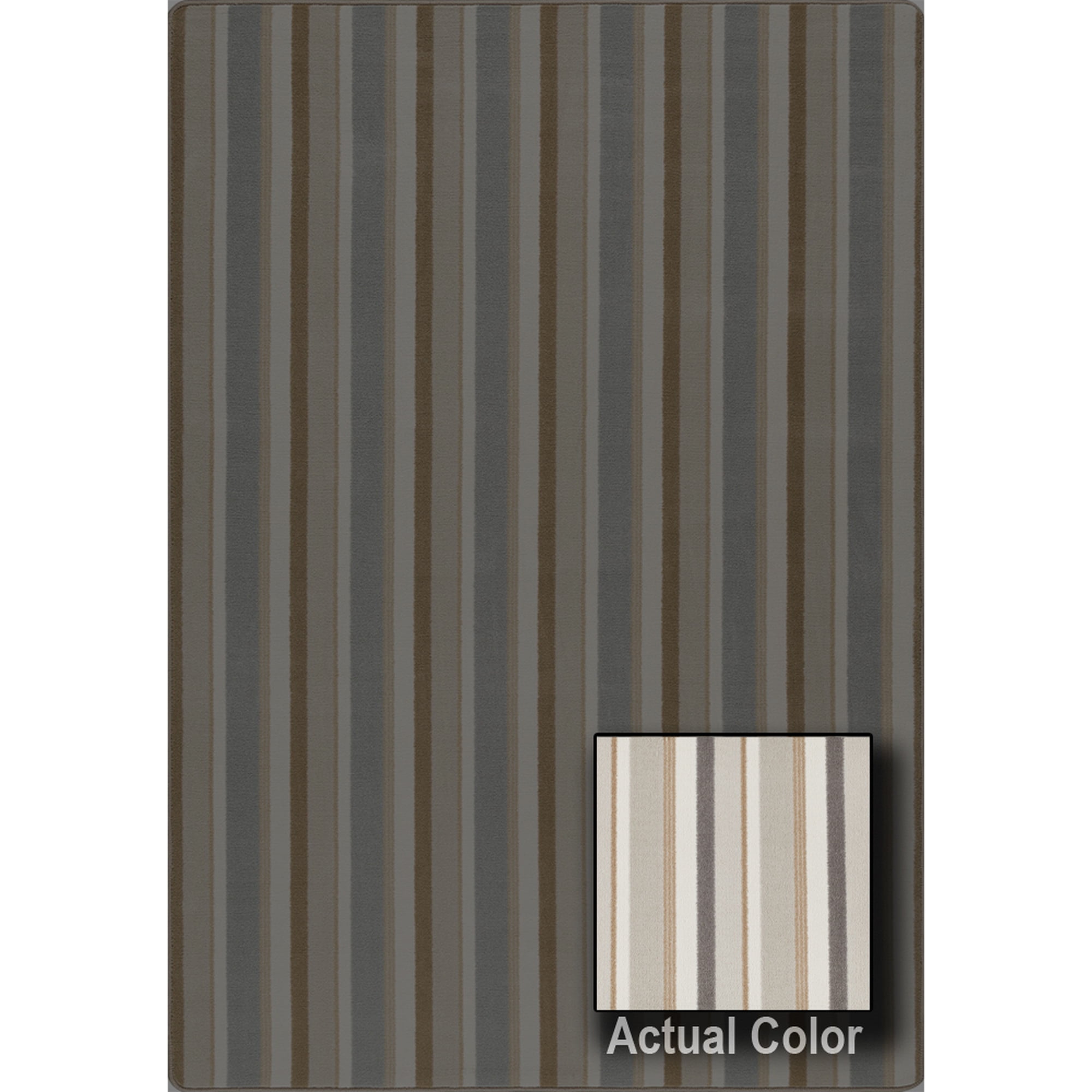 Milliken Imagine Area Rug EAST ISLE East Isle Palace Stone Bars Beige 5' 4" x 7' 8" Rectangle