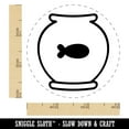 thumbnail image 2 of Fish Bowl Rubber Stamp for Scrapbooking Crafting Stamping - Small 3/4 Inch, 2 of 7
