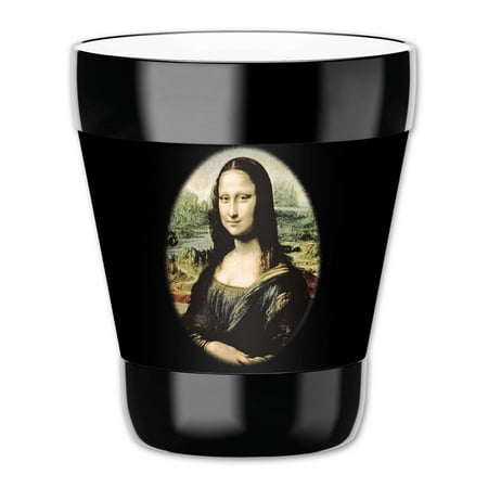 

Mugzie 12-Ounce Low Ball Tumbler Drink Cup with Removable Insulated Wetsuit Cover - Mona Lisa