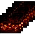 thumbnail image 3 of SKYSONIC Halloween Pumpkin Washcloths Set of 2, Highly Absorbent Soft Cotton Fingertip Towels for Bathroom, Kitchen, Gym, Spa, Home Decor, 12x12 Inch, 3 of 7