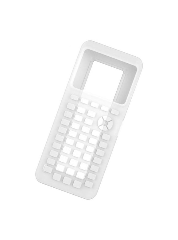 For CE Calculator Case Silic Full Cover - Transparent White, as described