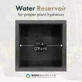 thumbnail image 5 of Tierra Verde Citadel Stucco Self Watering Square Planter, 13.5"W x 26"H, 5 of 12
