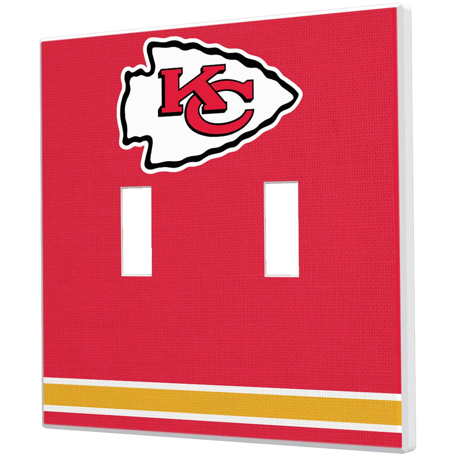 Kansas City Chiefs Stripe Double Toggle Light Switch Plate Walmart Com Walmart Com