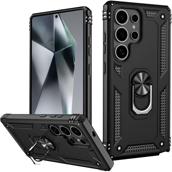 REQO for Galaxy S25 Ultra Case,Military Grade Shockproof Heavy Duty Protective Phone Case Pass 16ft Drop Test with Magnetic Kickstand for Samsung Galaxy S25 Ultra