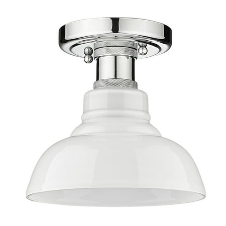 

Golden Lighting Carver Flush Mount in Chrome
