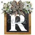 thumbnail image 4 of LCXmlly Wreath And Bow Personalized Front Door Wreath: Farmhouse Style Welcome Sign, 4 of 6