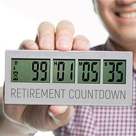 Retirement Countdown Clock, Up to 999 Day Countdown Timer