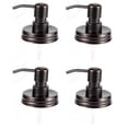 thumbnail image 1 of LEXON Oil Bronze Soap Dispenser Lids Stainless Steel Lotion Dispenser Pump Replacement for Mason Jar Bathroom Kitchen Extra Long Tubes Rustproof Pack 0f 4, 1 of 3
