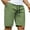 Green, variant on ZQUUVOU Men's Casual Shorts Solid Color Straight Leg Shorts Drawstring Casual Sports Shorts Khaki