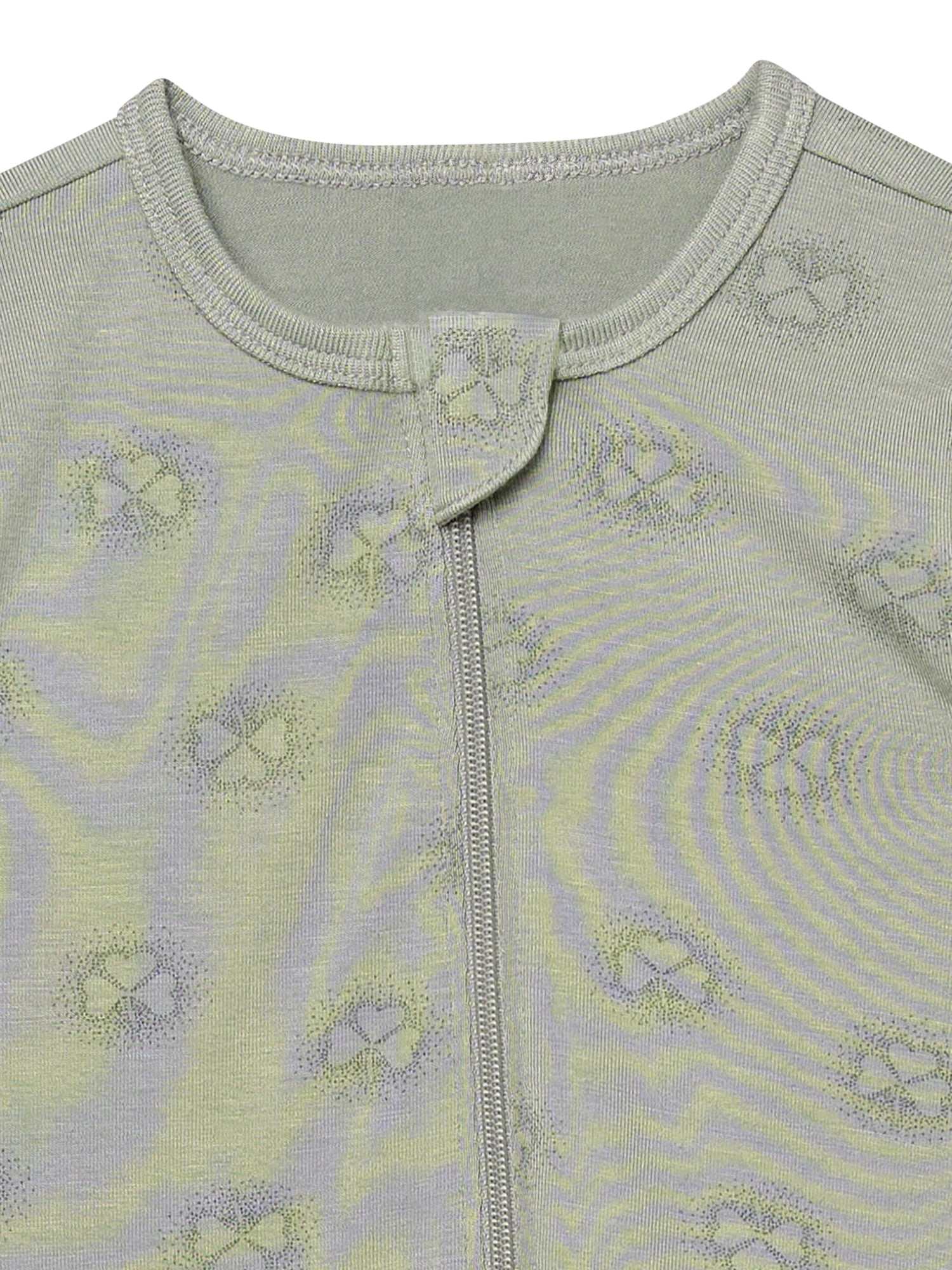 Modern Moments by Gerber Baby Neutral Viscose St. Patrick's Two-Way Zip Sleep 'N Play Footed Pajamas, Sizes Newborn - 6/9 Months
