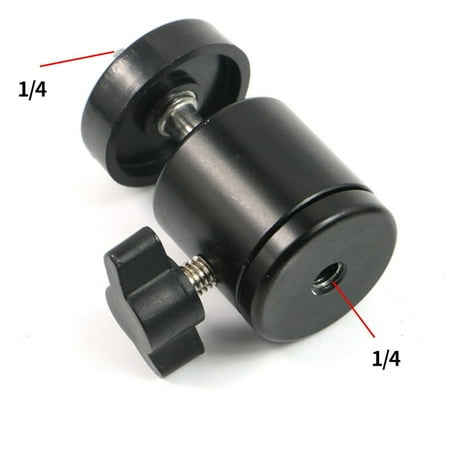 

Ball Head Adapter Angle Adjustment 1/4 & 3/8 Screw For Dslr Camera Mic Stand