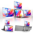thumbnail image 1 of Extensor de pantalla para laptop LXU de 16" 1200P FHD IPS con monitor cuádruple, 1 of 8