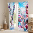 thumbnail image 3 of Castle Fairy Kids Nutcracker Snowman Black Out Curtains,Christmas Tree Curtains Pack of 2 (42x63 Each),Candy Cane Bedroom Curtains,Super Cozy Room Decor, 3 of 6