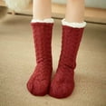thumbnail image 2 of Extra Warm Women's Slipper Socks with Non-Slip Grips, Plush Sherpa Lining for Ultimate Winter Comfort, 2 of 4