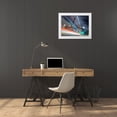 thumbnail image 3 of Frank, Assaf 14x12 White Modern Wood Framed Museum Art Print Titled - London city street with strip lights, 3 of 4