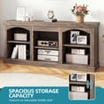 thumbnail image 5 of ModFusion 59 Inch Modern Entertainment Center with Adjustable Shelves, Media Console Fits 65 Inch TVs for Living Room, Washed Grey, 5 of 10