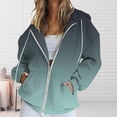 thumbnail image 2 of NMMUED Oversized Zip Up Hoodie for Women, Full Zip Hoodies for Women, Workout Clothes for Women, Workout Hoodies for Women, Workout Jackets for Woman, Gray S, 2 of 5