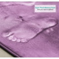 thumbnail image 6 of Nestl 1 Small Absorbent Memory Foam Bath Mat Bathroom Rug, Lavender Dream, 17"x24", 6 of 7