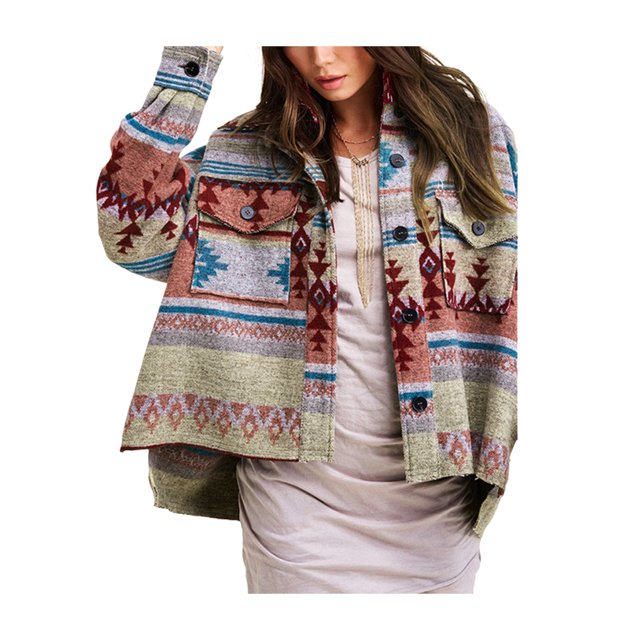 FOCUSNORM Veste en Laine pour Femmes Juniors, Cardigan à Revers à Manches Longues et Poches
