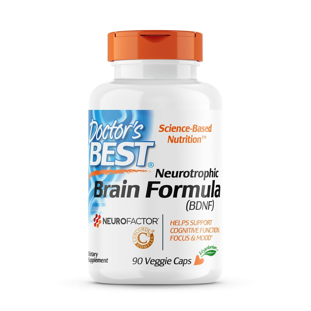 Doctor's Best Brain Formula Neurotrophic (BDNF) Veggie Caps, 90 Count