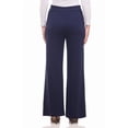 thumbnail image 3 of Rekkuna Women's Silky Soft Gutsy Knit Pull-On Wide Leg Hi-Rise Palazzo Pant (Medium, Navy), 3 of 5