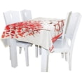 thumbnail image 2 of Coolnut 54"x72" Red Trees Bikes Tablecloth, Modern Table Cover for Home Decoration Spill Proof Cloth, Washable for Dinner Picnices, 2 of 6