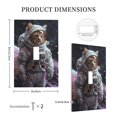 thumbnail image 3 of Fotbe Cat Astronaut In Space Print Duplex Receptacle Wall Plate, 1-Gang 5.0" x3.0" Wall Outlet Covers, Dual Outlet Faceplates Covers, Color-matched Screws Included-Style T, 3 of 6
