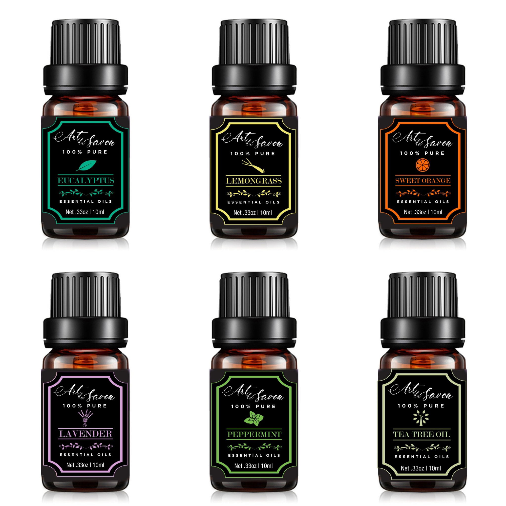 Details about   Art Du Savon Premium Aromatherapy 6 pc Essential Oils Set To Achieve Wellness 