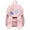 Pink, variant on Polka Dot Bunny Ear Nylon Backpack with Pendant, Lightweight Stylish Laptop School Bag, Casual Daypack for Travel Recreational Activities, 16.14" x 11.81" x 5.91" (Dark Blue)