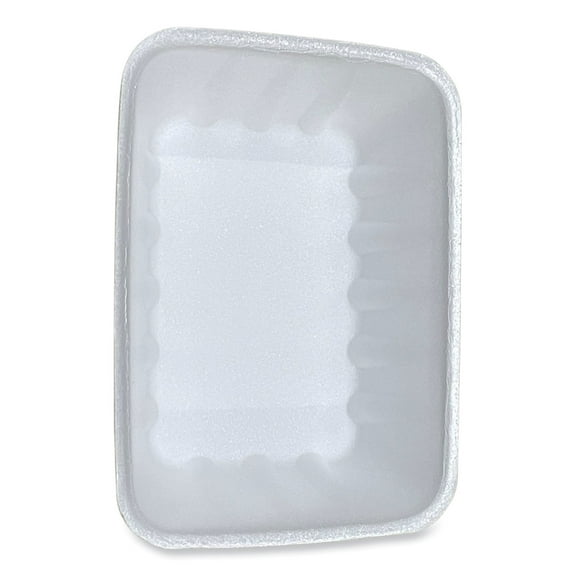 Meat Trays, #42K, 8.75 x 6.32 x 2.25, White, 252/Carton | Bundle of 5 Cartons