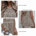 thumbnail image 2 of Chemise Sans Manches pour Femmes, T-Shirt Sans Manches Doux et Respirant en Polyester pour Usage Quotidien Imprimé Léopard TG, 2 of 6