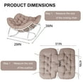 thumbnail image 2 of Outdoor Rocking Chair Cushions 6.3" Thick, Waterproof Papasan Chair Cushion, Fade-Resistant Patio Egg Lounge Chair Cushions for Indoor Outdoor Garden, Porch, Balcony, 2 of 7