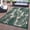 GREEN, variant on World Rug Gallery Floral Leaves Textured Flat Weave Indoor/Outdoor Area Rug - NAVY 2'x7'