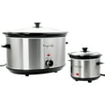 thumbnail image 2 of MegaChef 8 Quart Slow Cooker with Bonus Mini 0.6 Quart Warmer, 2 of 6