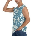 thumbnail image 3 of Goofa Lilies Flowers Printed Men's Sleeveless T-Shirt - Athletic Gym Workout Tank Top for Men - Moisture-Wicking, UPF 30+ Quick-Dry Muscle Tee-X-Large, 3 of 8