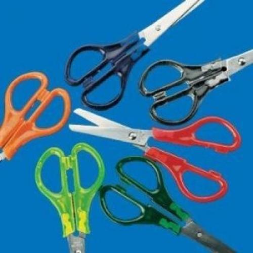 Dozen Kids Rainbow Colors Plastic and Metal Scissors [Office Product]
