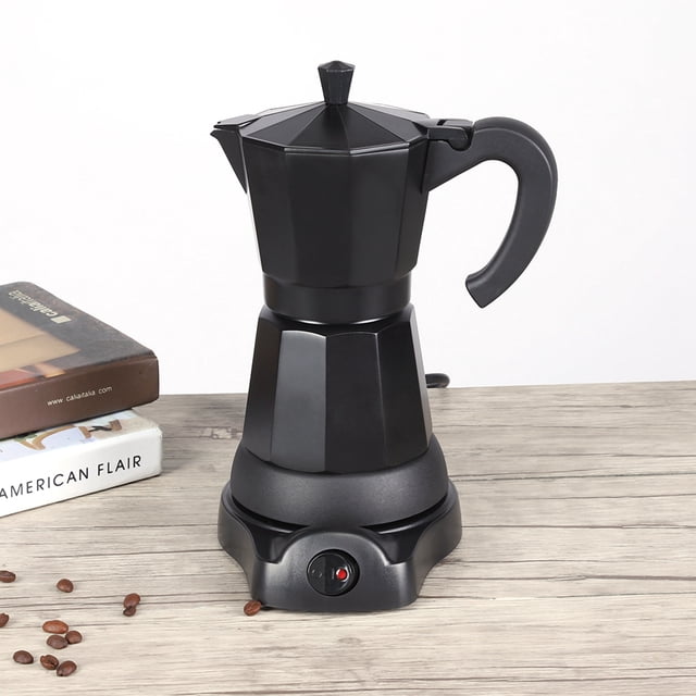 Moka Pot, Electric Espresso Maker 6 Cups For Office For Home