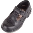 thumbnail image 1 of Heart Design Girls Boys Slip-on Faux Leather Smart Formal School Shoes, 1 of 5
