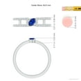 thumbnail image 4 of ANGARA Natural Tilted Marquise Sapphire Parallel Split Shank Ring in 14K White Gold for Women (Size-5x2.5mm) | September Birthstone, Anniversary, Jewelry Gift for Women | Natural Blue Sapphire Ring, 4 of 9
