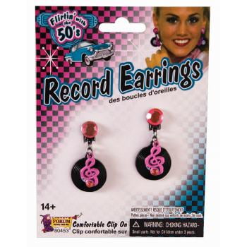 50'S RECORD EARRINGS