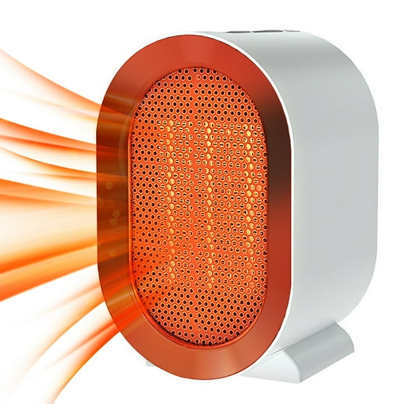 1200W Desktop PTC Ceramic Heater, 2 Modes (800W/1200W) Low Noise Heater with Tip-Over & Overheating Protection, Instant Heating Warm Air Blower for Home Office