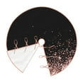 thumbnail image 3 of Bingfone Christmas Tree Skirt Mat Christmas Decoration Interior 30"-Rose Gold Glitter1, 3 of 8