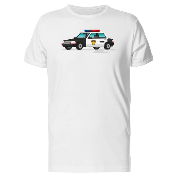 Police Car Doodle Tee Men's -Image by Shutterstock
